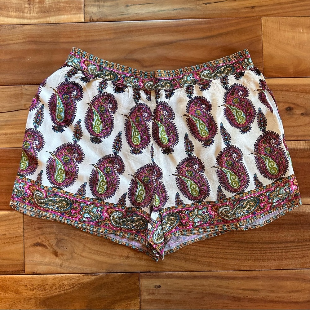 Anthropologie Paisley Print Shorts